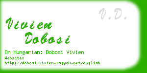 vivien dobosi business card